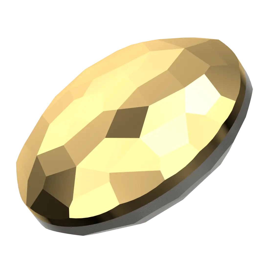 Swarovski Chatons Round Stones Fantasy (1383) Crystal Aurum