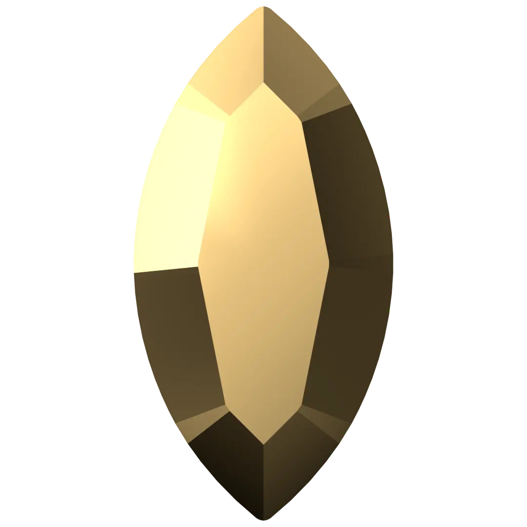 Swarovski Fancy Stones Xilion Navette (4228) Crystal Aurum