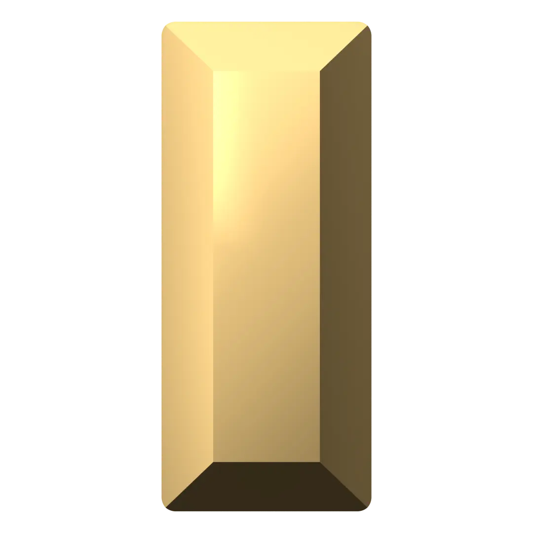 Swarovski Fancy Stones Baguette (4501) Crystal Aurum