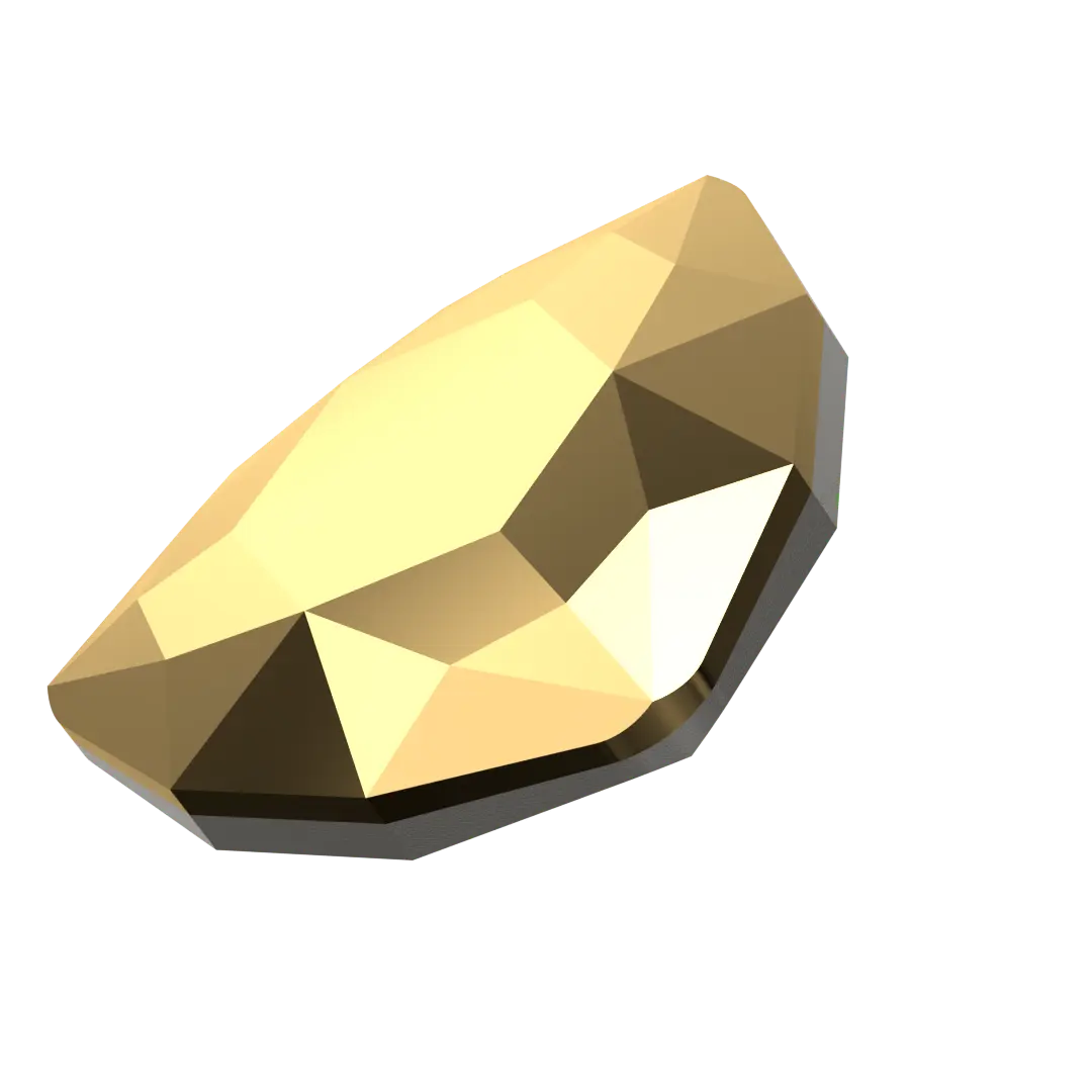 Swarovski Fancy Stones Trilliant (4706) Crystal Aurum