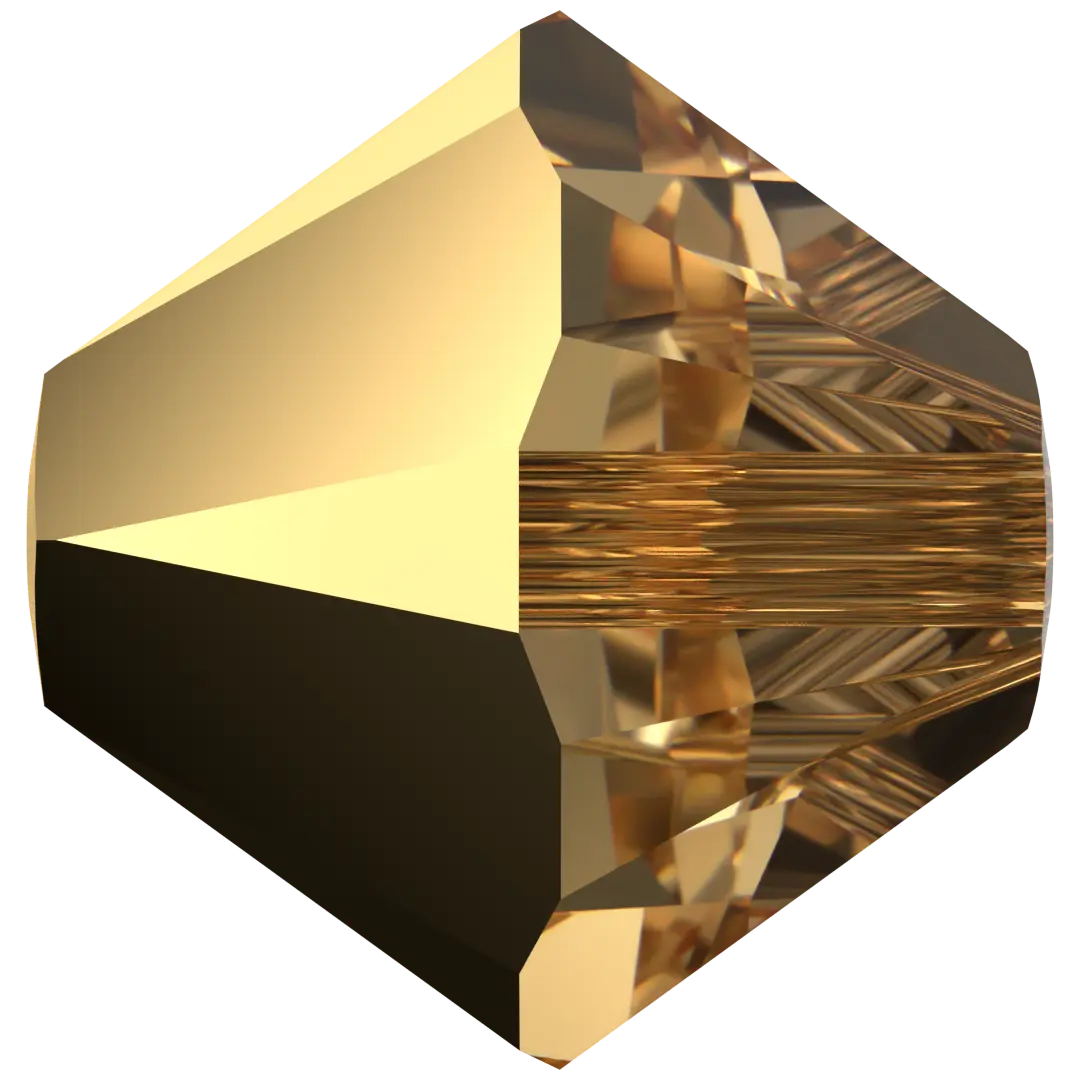 Swarovski Crystal Beads Bicone (5328) Crystal Aurum X2