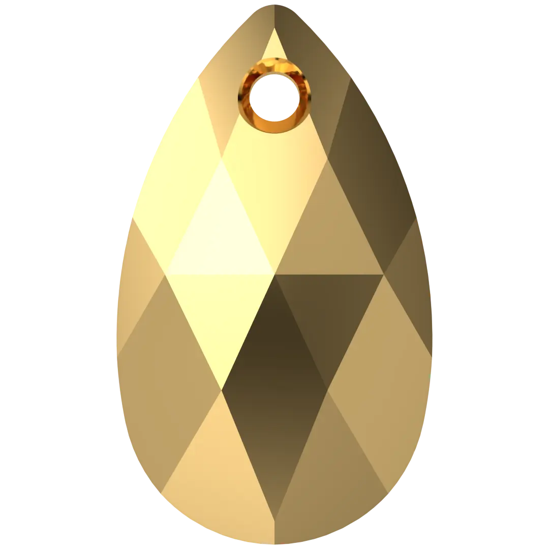 Serinity Pendants Peardrop (6106) Crystal Aurum X2