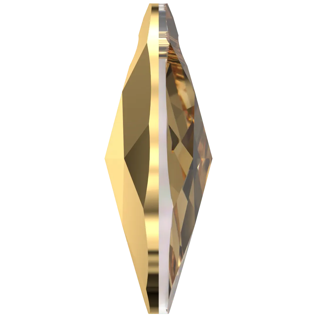 Swarovski Pendants Peardrop (6106) Crystal Aurum X2