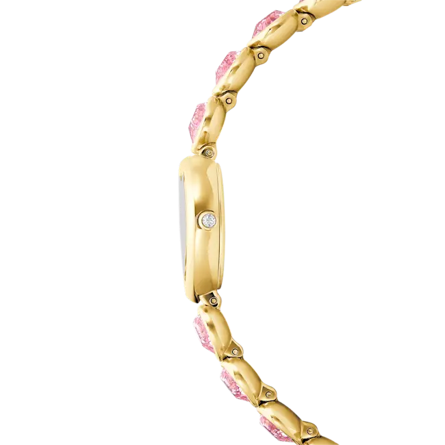 Swarovski Idyllia Heart Watch Crystal Bracelet Pink Gold-Tone Finish