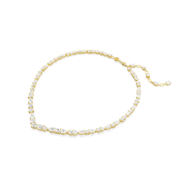 Swarovski Mesmera Necklace Mixed Cuts White Gold-Tone Plated