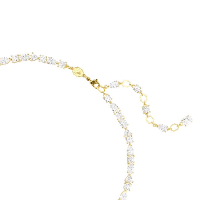 Swarovski Mesmera Necklace Mixed Cuts White Gold-Tone Plated
