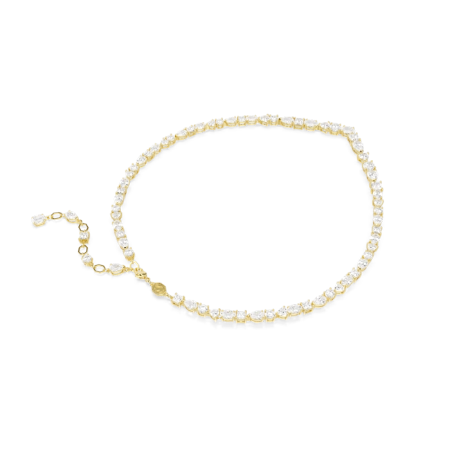 Swarovski Mesmera Necklace Mixed Cuts White Gold-Tone Plated