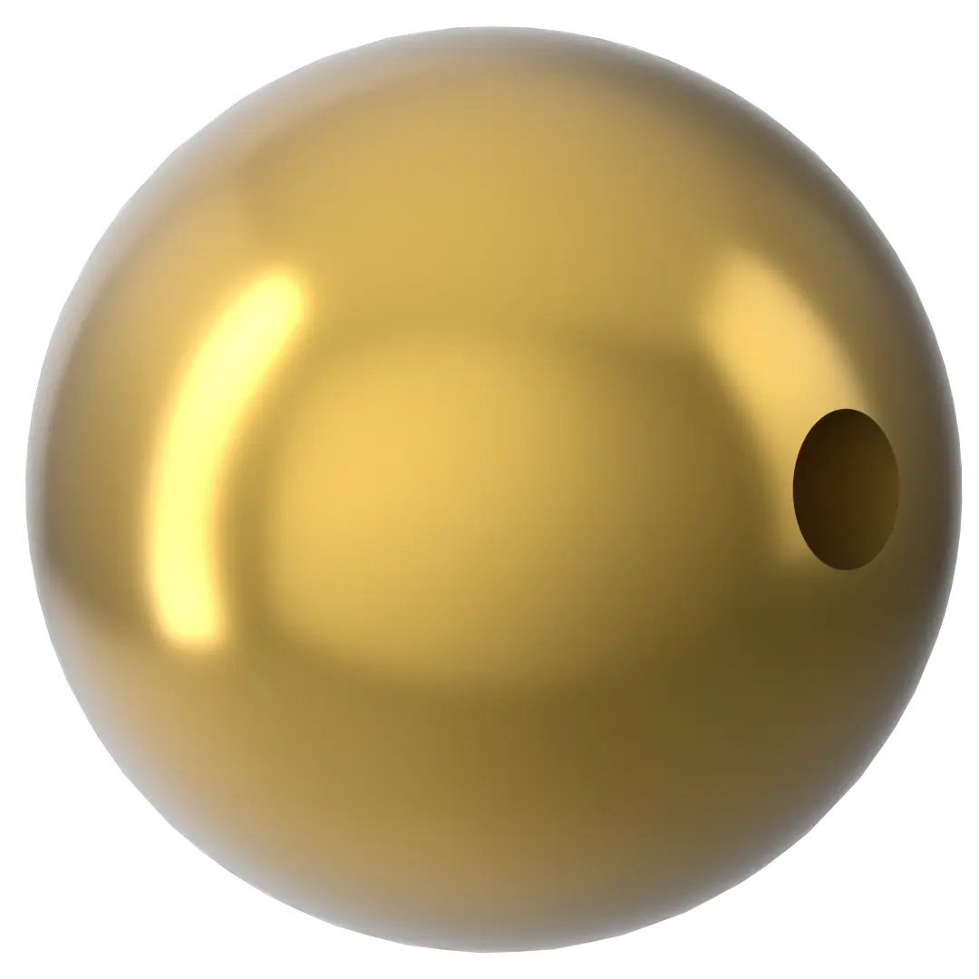 Swarovski Pearls Round Half Drilled (5818) Crystal Royal Gold