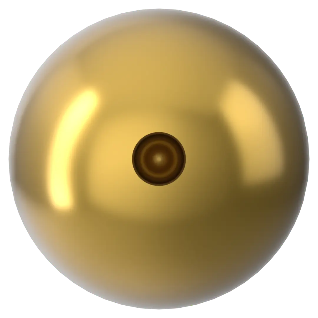 Swarovski Pearls Round Half Drilled (5818) Crystal Royal Gold