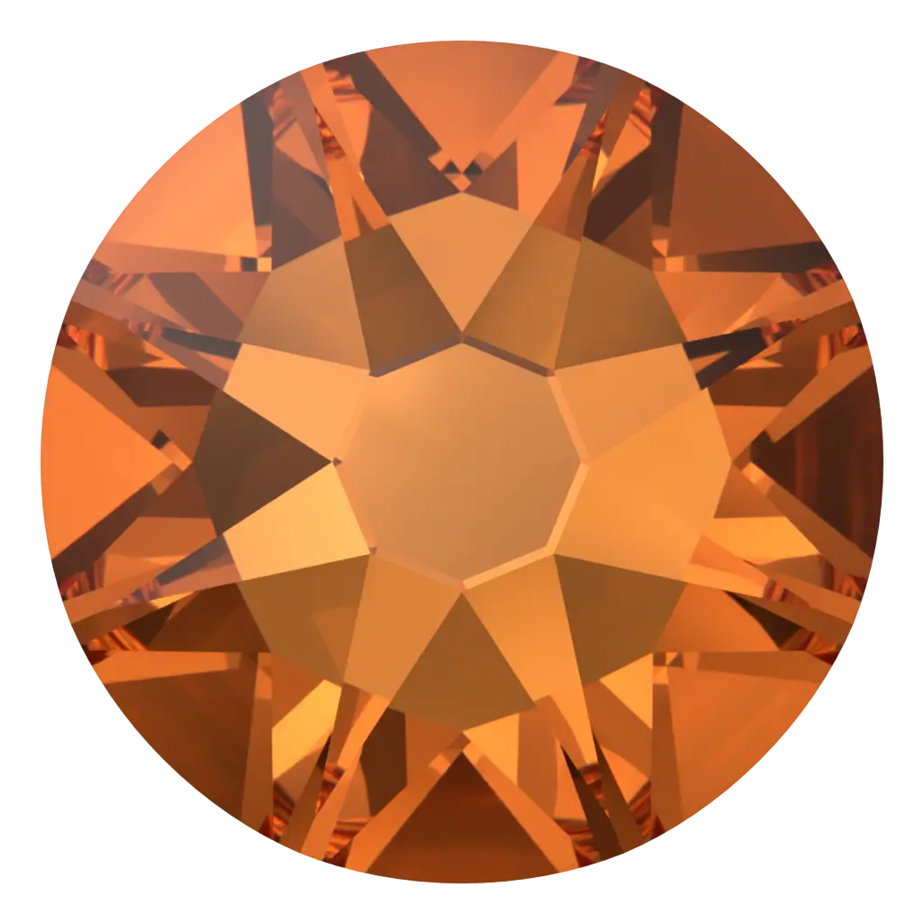 Swarovski Flat Back Crystals Non Hotfix (2000, 2058 & 2088) Dark Orange