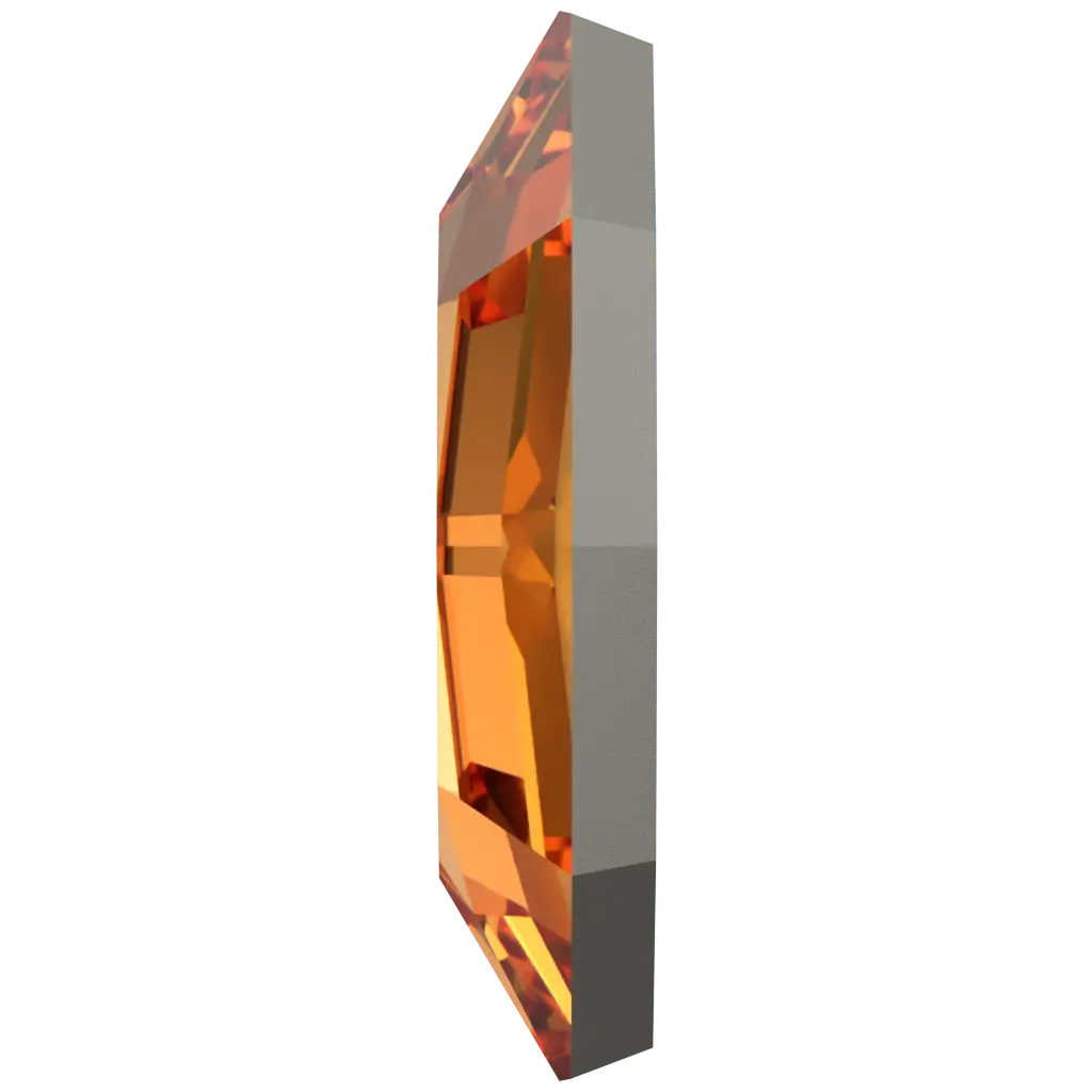 Serinity Hotfix Flat Back Crystals Navette (2200) Dark Orange