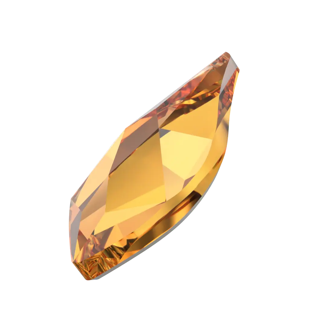 Swarovski Hotfix Flat Back Crystals Flame (2205) Dark Orange