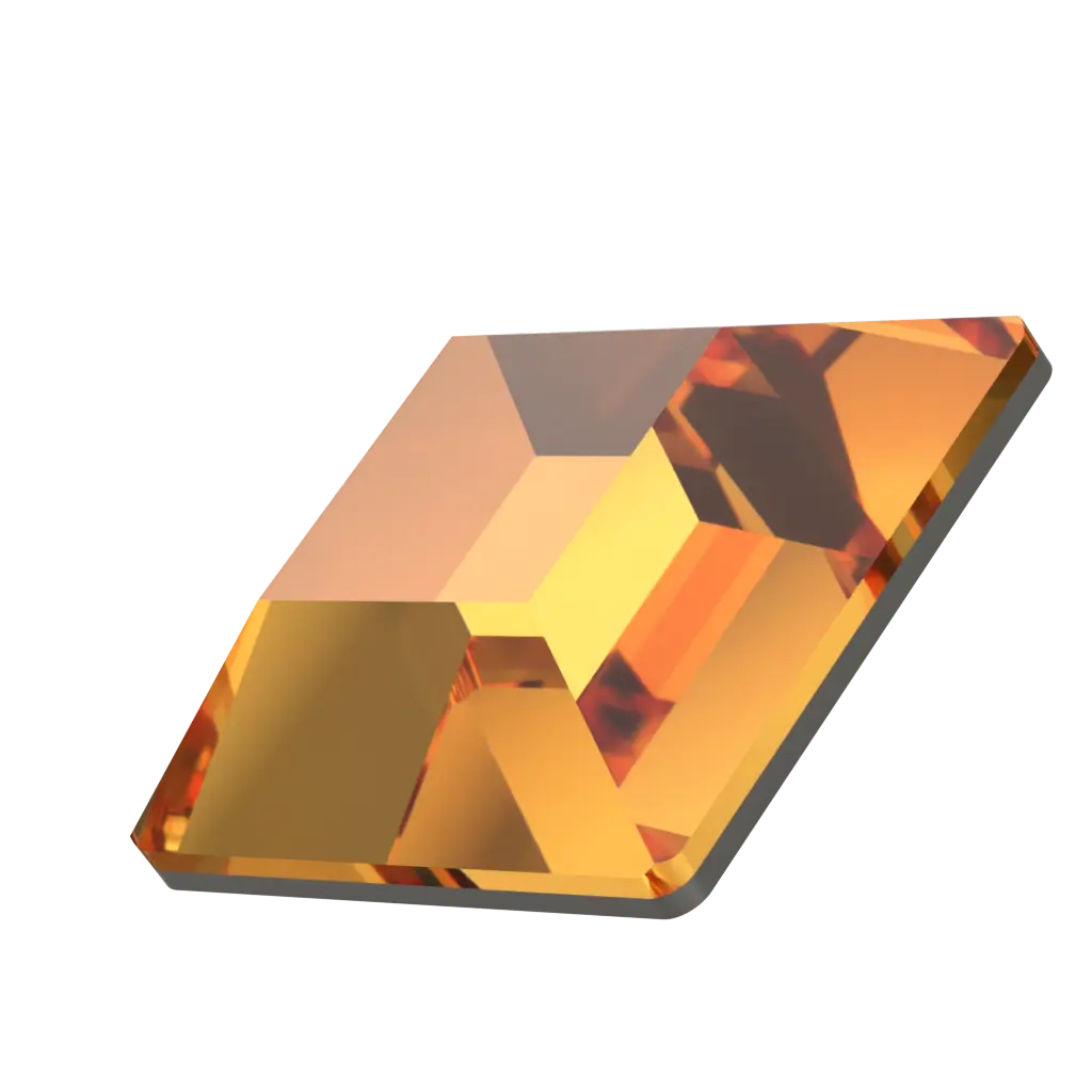 Serinity Flat Back Crystals Non Hotfix Square (2400) Dark Orange