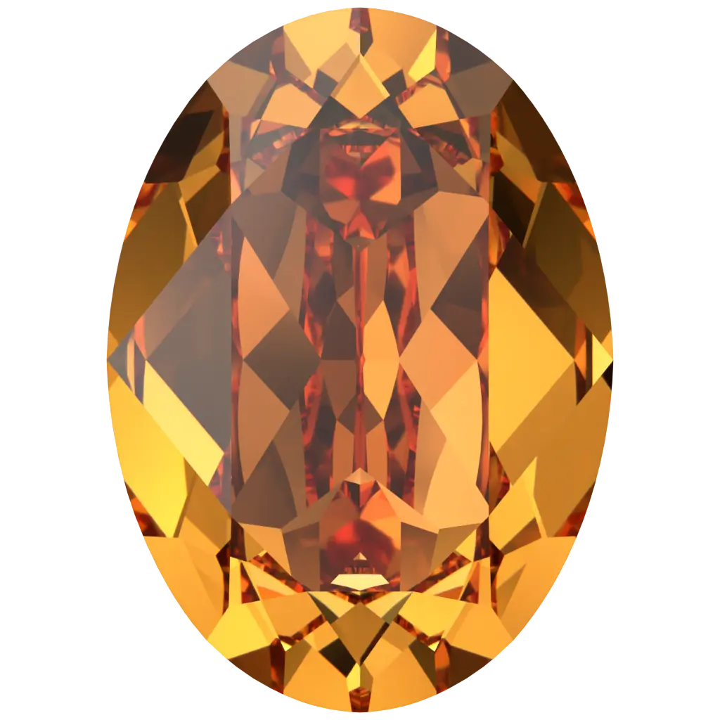 Swarovski Fancy Stones Oval (4120) Dark Orange