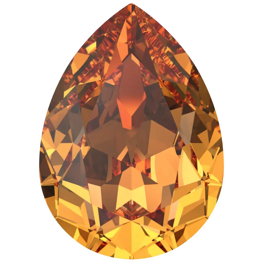 Swarovski Fancy Stones Pear (4320) Dark Orange