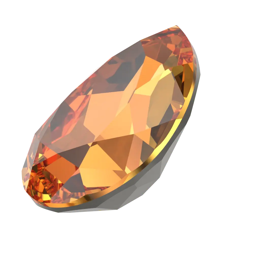 Swarovski Fancy Stones Pear (4320) Dark Orange