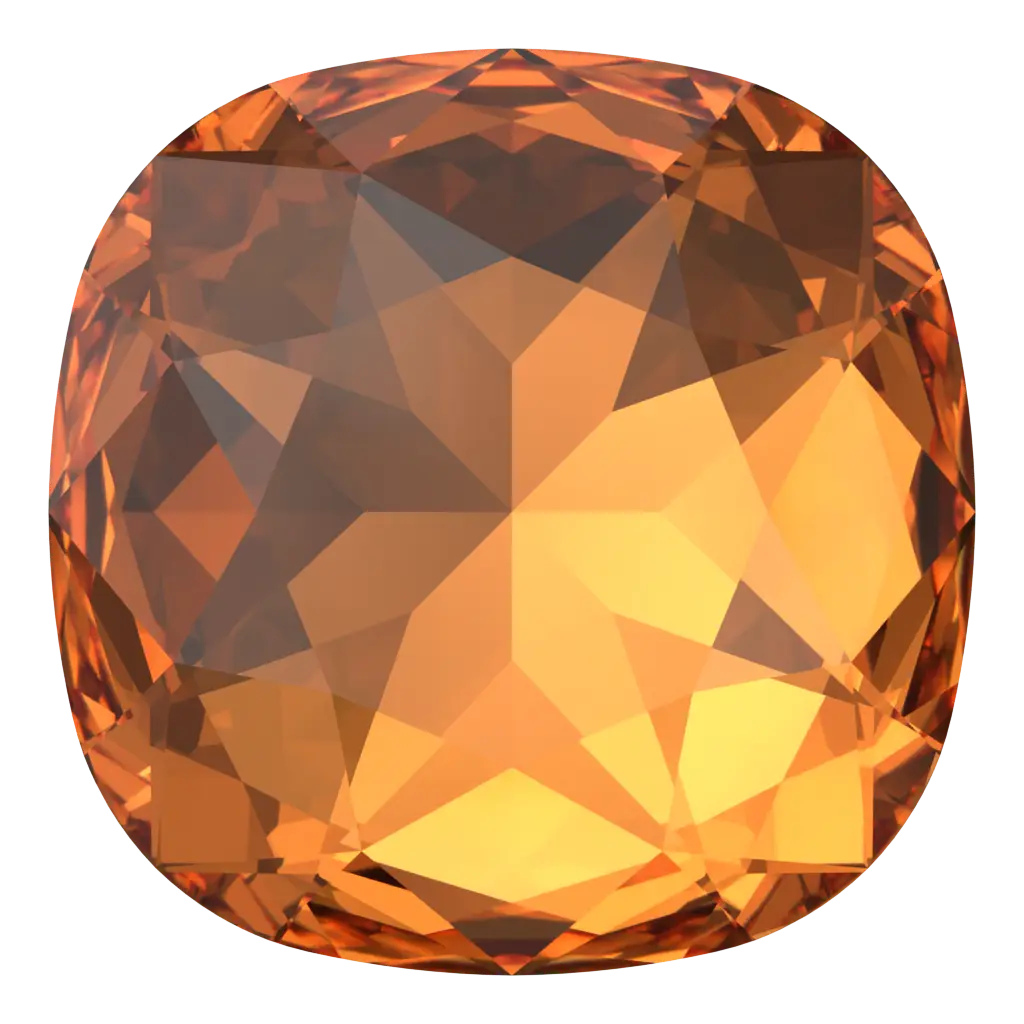 Swarovski Fancy Stones Large Cushion Square (4487) Dark Orange