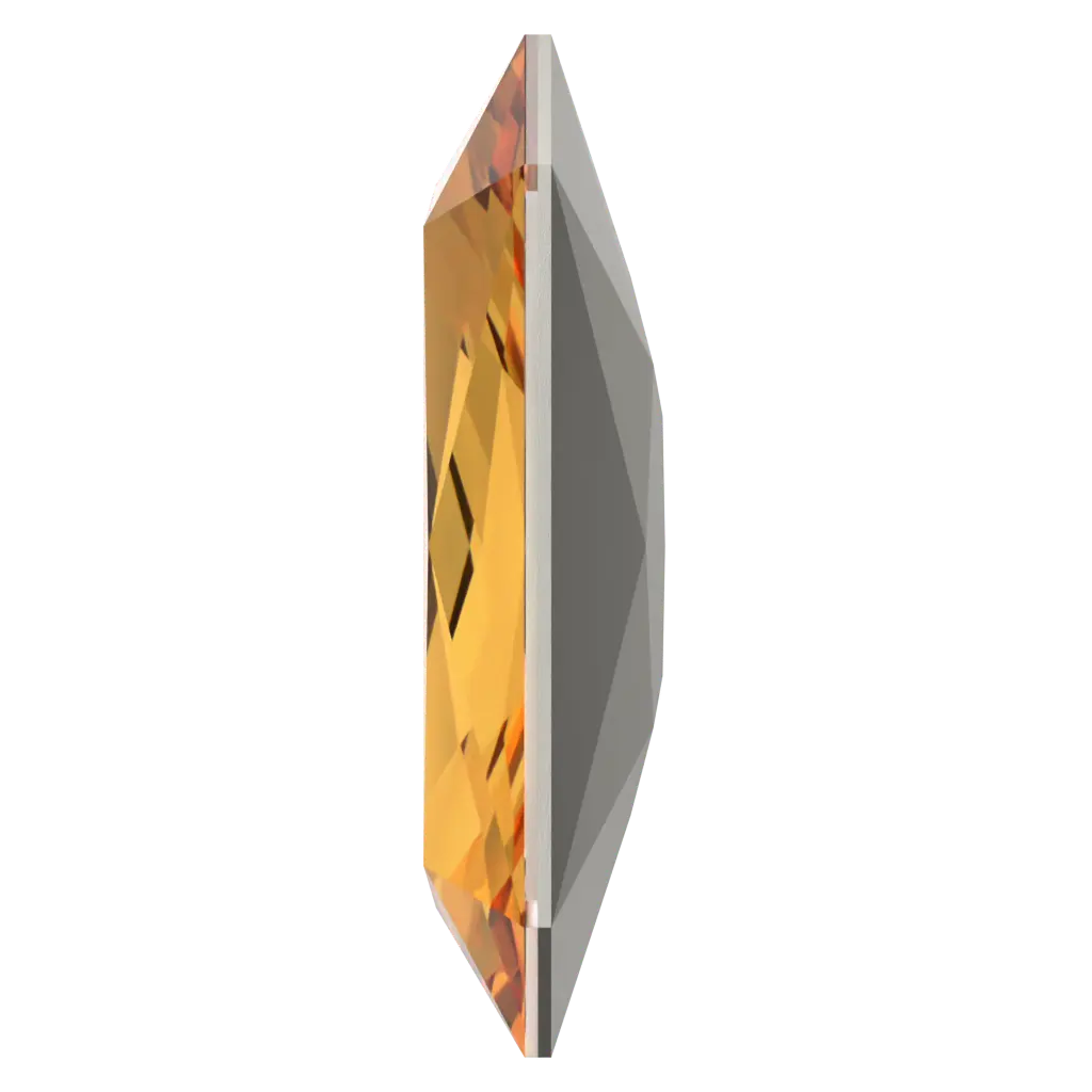 Swarovski Fancy Stones Thin Octagon (4627) Dark Orange