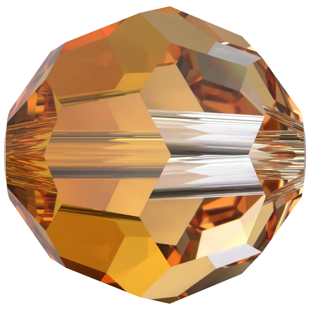 Swarovski Crystal Beads Round (5000) Dark Orange