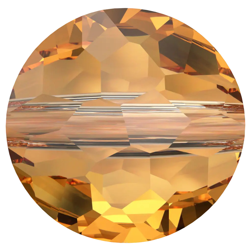 Swarovski Crystal Beads Fantasy Round (5034) Dark Orange