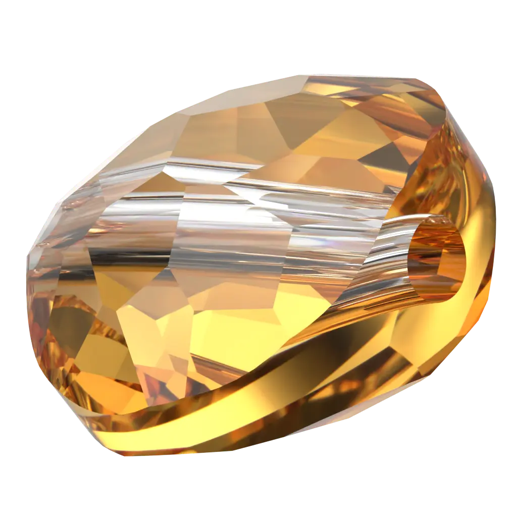 Swarovski Crystal Beads Fantasy Round (5034) Dark Orange