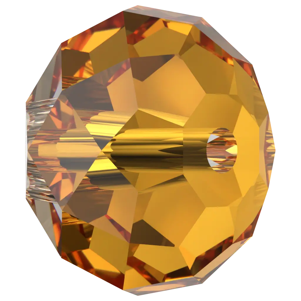 Serinity Crystal Beads Briolette (5040) Dark Orange