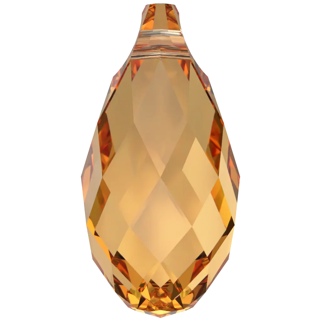 Serinity Pendants Briolette (6010) Dark Orange