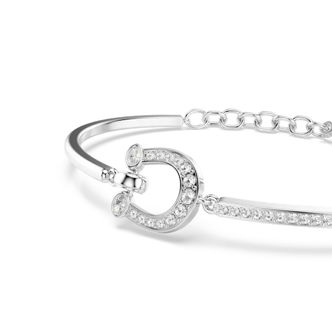 Swarovski Symbolica Bracelet Pavé Horse Shoe White Rhodium Plated