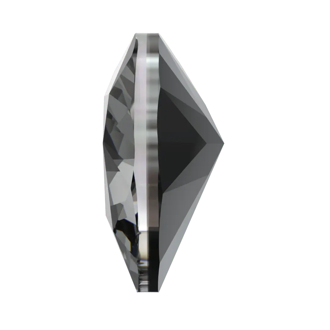 Swarovski Fancy Stones Forever Heart (4815) Crystal Silver Night UNFOILED