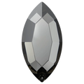 Swarovski Flatback Crystals Non Hotfix Navette Crystal Urban Grey (2200)
