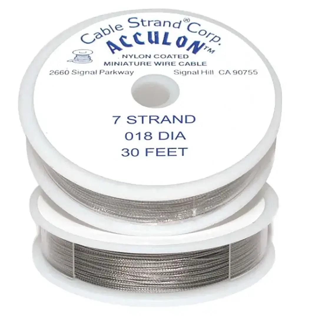 Acculon Nylon Coated Beading Wire 7 Strand - Bluestreak Crystals