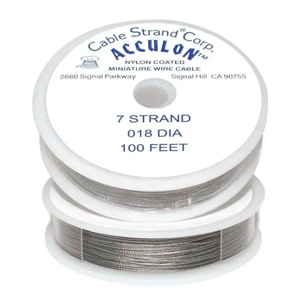 Acculon Nylon Coated Beading Wire 7 Strand - Bluestreak Crystals