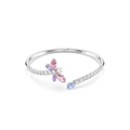 Ariana Grande x Swarovski Bangle Mixed Cuts Dragonfly Multicolored Rhodium Plated - Bluestreak Crystals