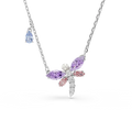 Ariana Grande x Swarovski Pendant Mixed Cuts Dragonfly Multicolored Rhodium Plated - Bluestreak Crystals