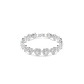 Ariana Grande x Swarovski Tennis Bracelet Mixed Cuts Heart White Rhodium Plated - Bluestreak Crystals