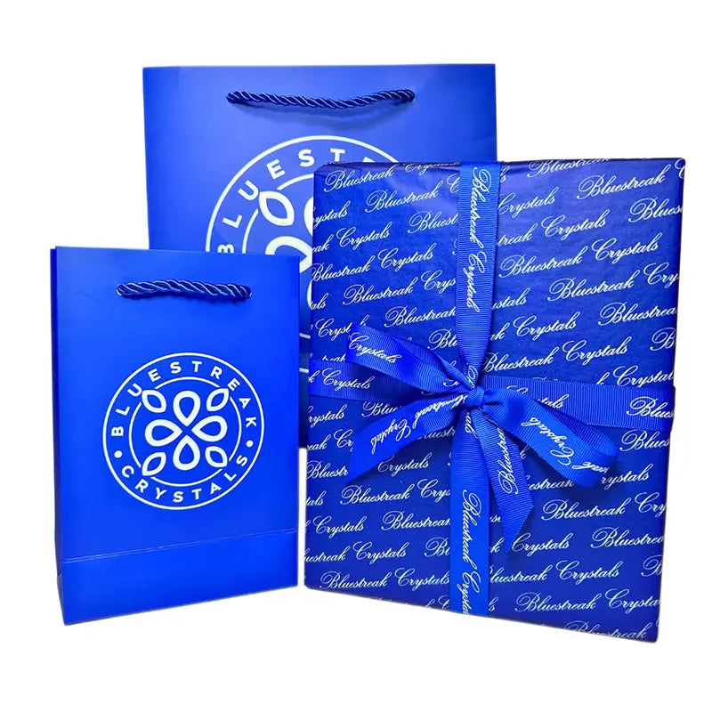 Bluestreak Crystals Gift Wrap & Bag - Bluestreak Crystals