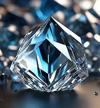 Blue Diamonds German Glass Glitter