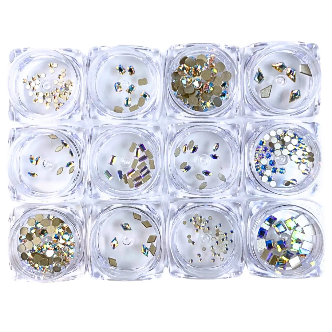Serinity Flat Back Crystals Non Hotfix Supreme Mix Crystal Shimmer
