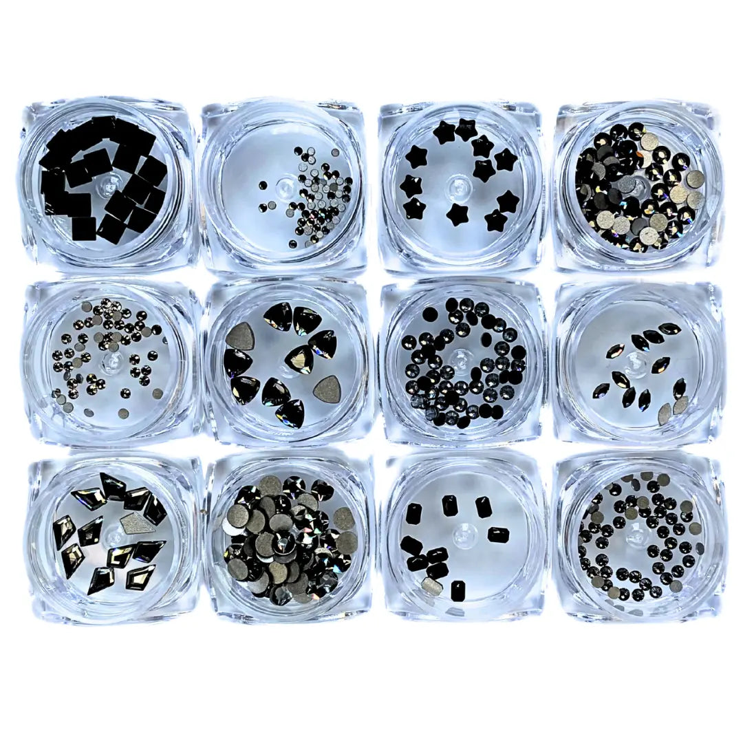 Serinity Flat Back Crystals Non Hotfix Supreme Mix Dark