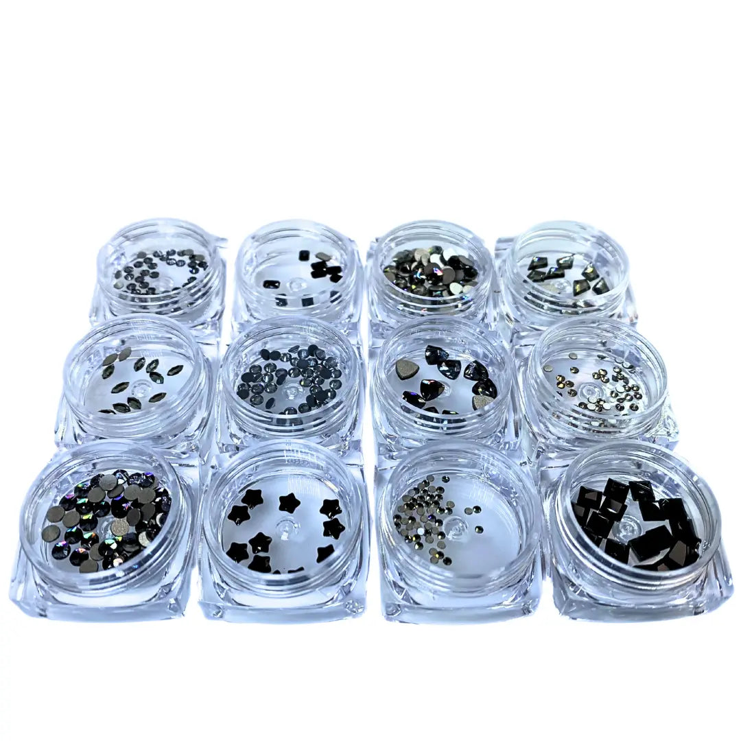 Serinity Flat Back Crystals Non Hotfix Supreme Mix Dark