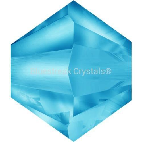 Estella Beads Bicone Aquamarine-Estella Bicone Beads-4mm - Pack of 100-Bluestreak Crystals