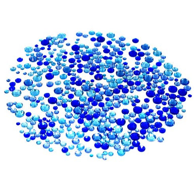 Estella Flat Back Crystals Non Hotfix Mix Sky Blue - Bluestreak Crystals