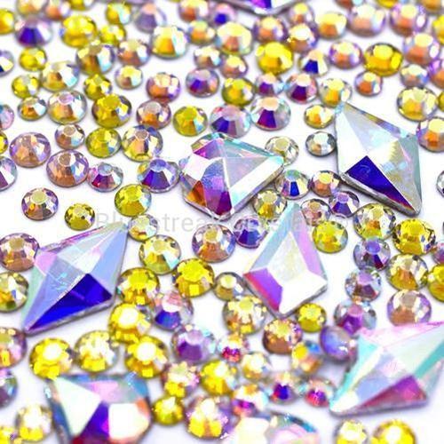 Estella Flat Back Rhinestones Non Hotfix Mix Diamond Diva-Estella Flatback Rhinestones Crystals (Non Hotfix)-Bluestreak Crystals