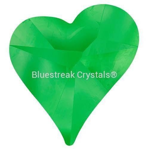 Estella Flat Back Shaped Rhinestones Non Hotfix Devoted Heart Fern Green-Estella Flatback Rhinestones Crystals (Non Hotfix)-6.5x6mm - Pack of 10-Bluestreak Crystals