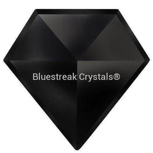 Estella Flat Back Shaped Rhinestones Non Hotfix Diamond Jet-Estella Flatback Rhinestones Crystals (Non Hotfix)-7x7mm - Pack of 10-Bluestreak Crystals