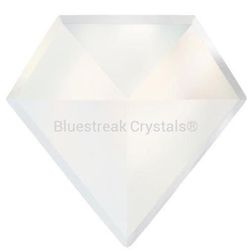 Estella Flat Back Shaped Rhinestones Non Hotfix Diamond Neon White-Estella Flatback Rhinestones Crystals (Non Hotfix)-7x7mm - Pack of 10-Bluestreak Crystals