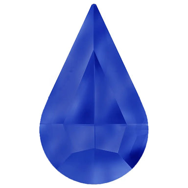 Estella Flat Back Shaped Rhinestones Non Hotfix Drop Sapphire - Bluestreak Crystals