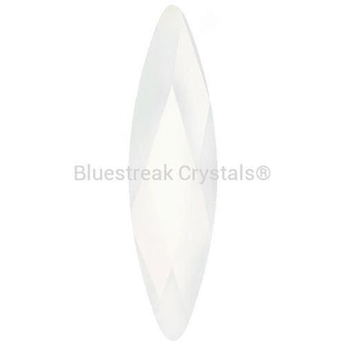 Estella Flat Back Shaped Rhinestones Non Hotfix Eclipse Neon White-Estella Flatback Rhinestones Crystals (Non Hotfix)-10x3mm - Pack of 10-Bluestreak Crystals