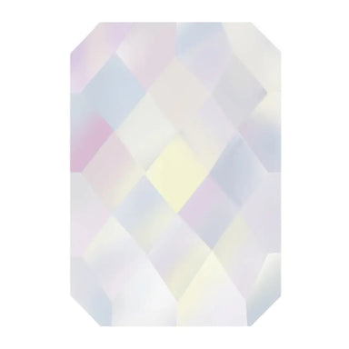 Estella Flat Back Shaped Rhinestones Non Hotfix Emerald Cut Crystal AB - Bluestreak Crystals