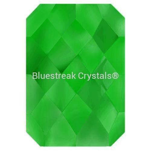 Estella Flat Back Shaped Rhinestones Non Hotfix Emerald Cut Fern Green-Estella Flatback Rhinestones Crystals (Non Hotfix)-6x4mm - Pack of 10-Bluestreak Crystals